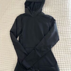Black Nike Hooded Zip-Up Jacket